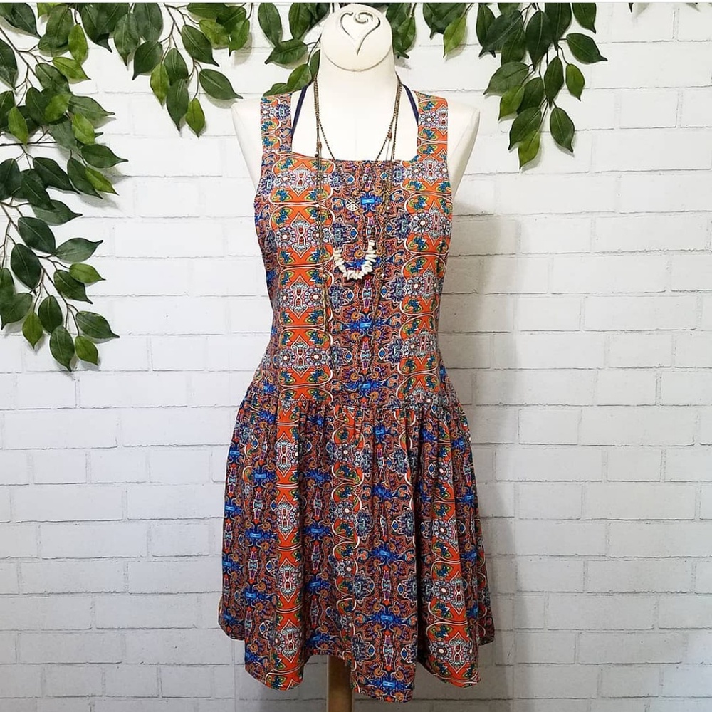 Boutique Chandelier Pinafore Dress